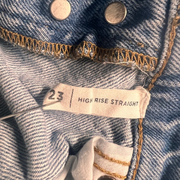 PACSUN button-up ripped women’s blue jeans size 23 - Picture 8 of 14